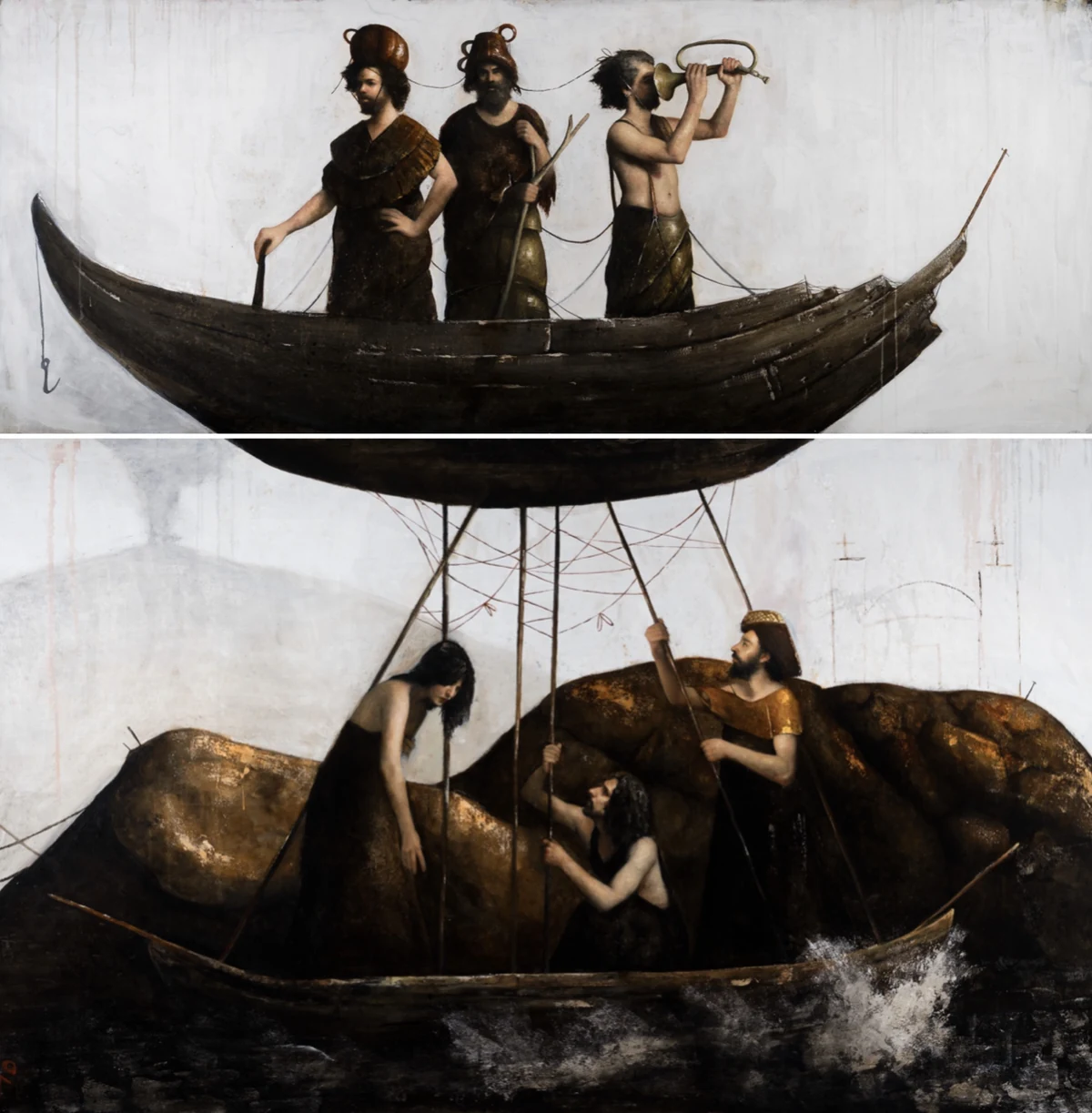 Instrucciones para No Hundirse del Todo, 2025, Oil on linen, Raúl Campos