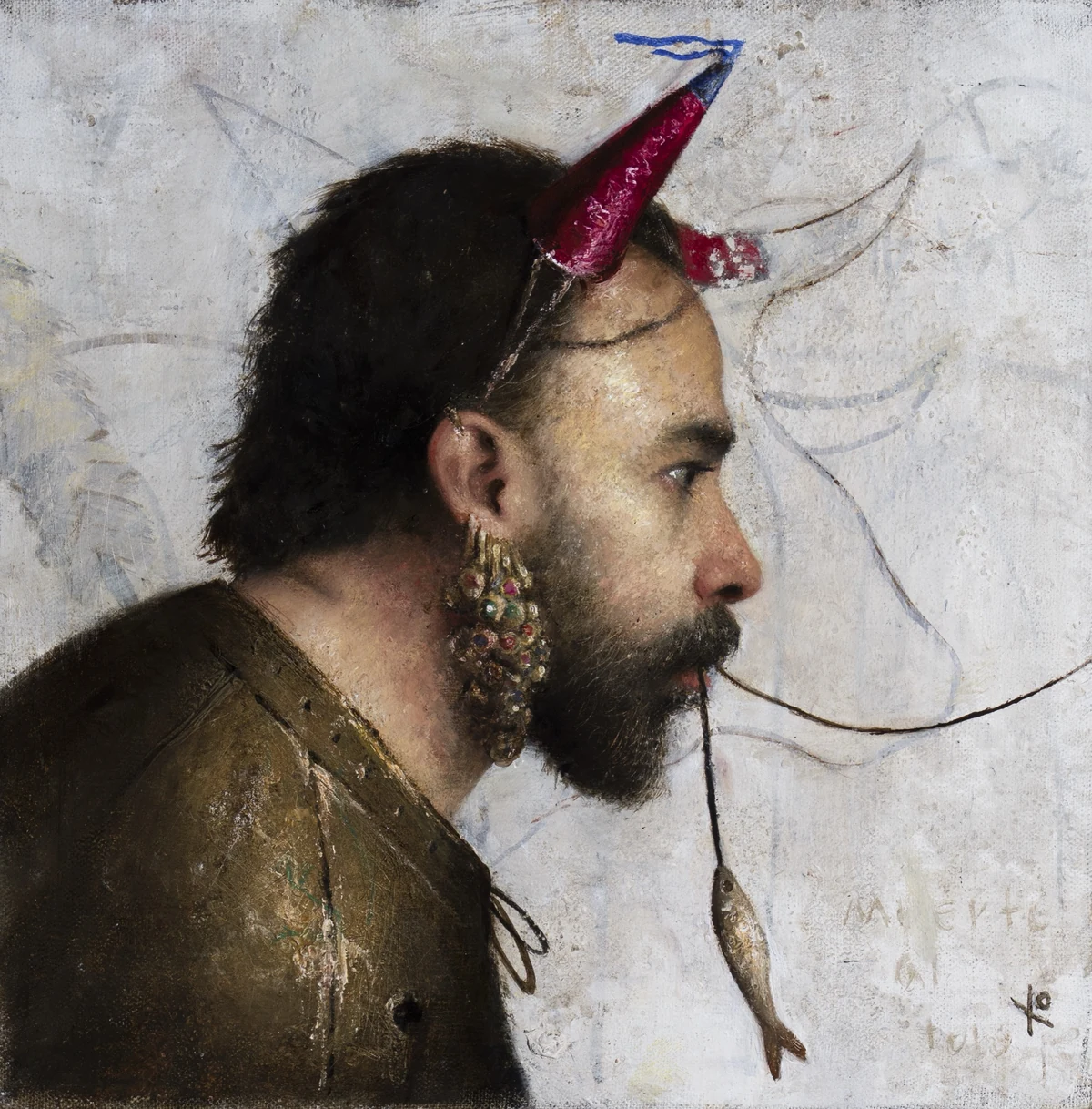El Minotauro, 2025. Huile sur lin. Raúl Campos.