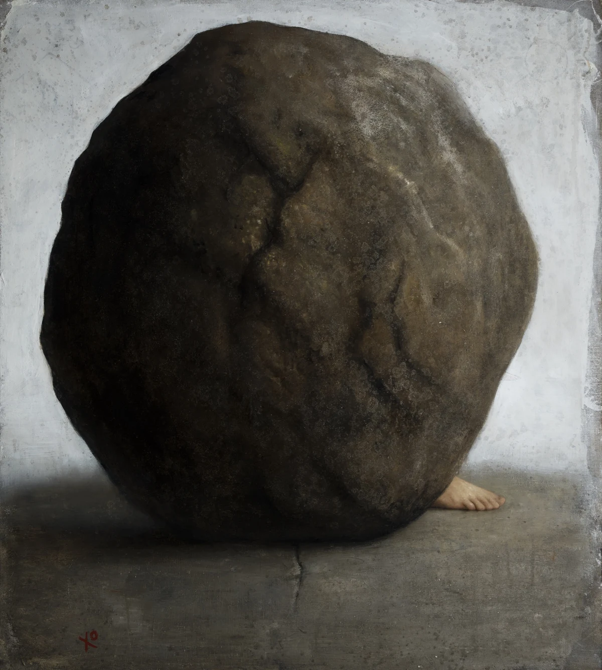 Sísifo en Reposo, 2026, Oil on linen, Raúl Campos