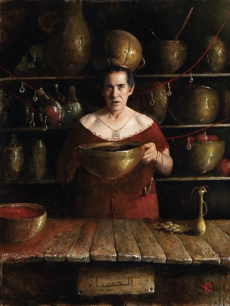 El Alquimista, 2023, Oil on linen, by Raúl Campos