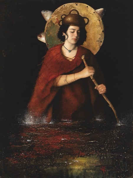 Vidente, 2024, Oil on linen, by Raúl Campos